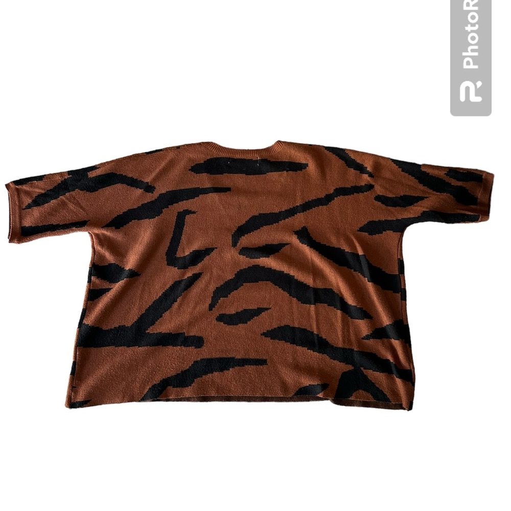 tiger print sweater